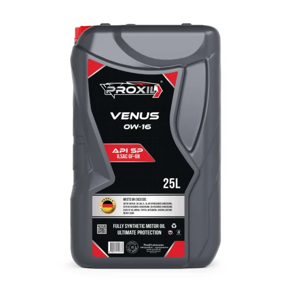 Proxil Venus Gasoline Engine Oil 0W-16 API SP 25 Liter