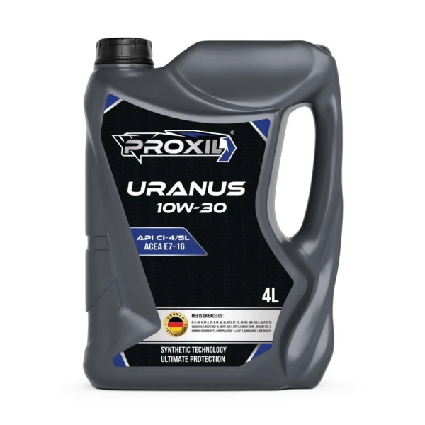 Proxil Uranus Engine Oil 10W-30 API CI-4/SL for Diesel Vehicle 4 Liter
