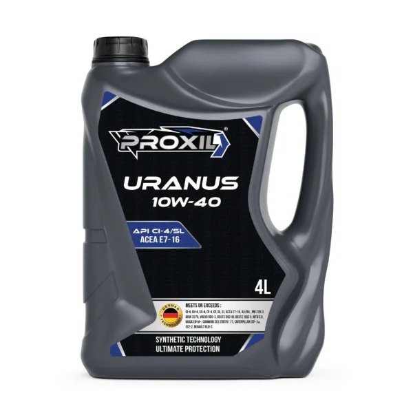 Proxil Uranus Engine Oil 10W-40 API CI-4/SL for Diesel Vehicle 4 Liter
