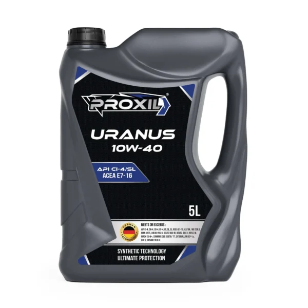 Proxil Uranus Engine Oil 10W-40 API CI-4/SL for Diesel Vehicle 5 Liter