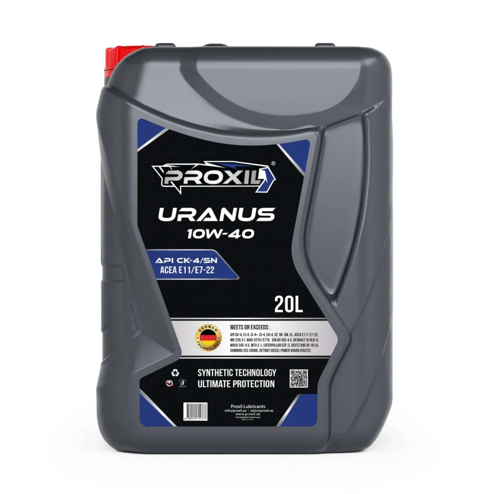 Proxil Uranus Engine Oil 10W-40 API CK-4/SN for Diesel Vehicle 20 Liter