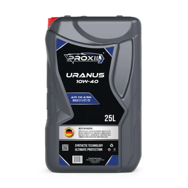Proxil Uranus Engine Oil 10W-40 API CK-4/SN for Diesel Vehicle 25 Liter