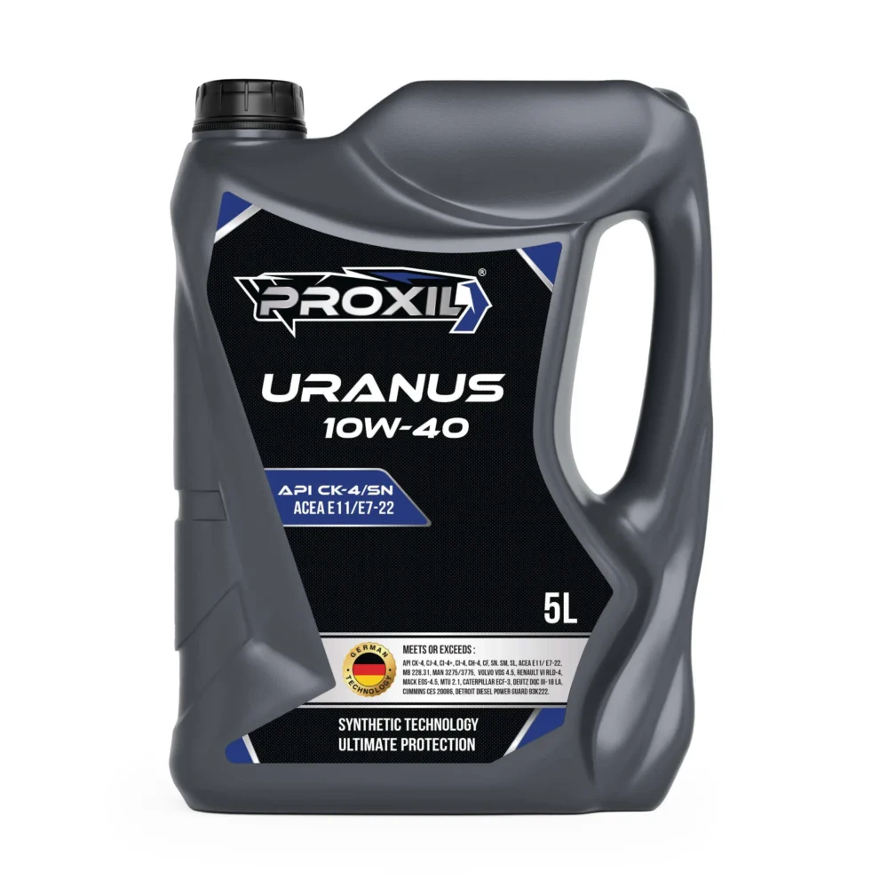 Proxil Uranus Engine Oil 10W-40 API CK-4/SN for Diesel Vehicle 5 Liter