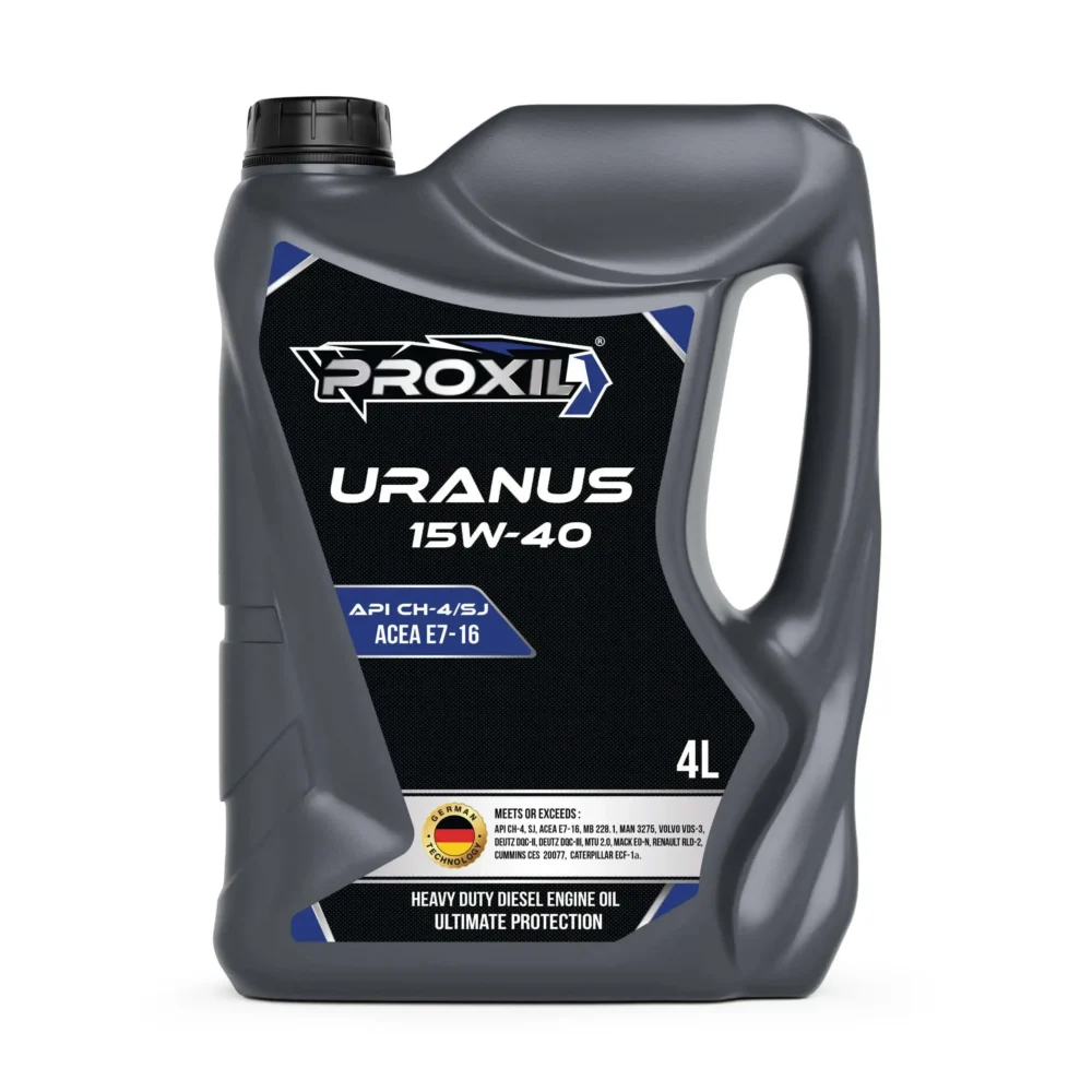 Proxil Uranus Engine Oil 15W-40 API CH-4/SJ for Diesel Vehicle 4 Liter