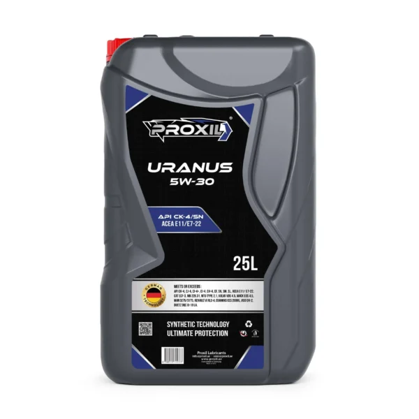 Proxil Uranus Engine Oil 5W-30 API CK-4/SN for Diesel Vehicle 25 Liter