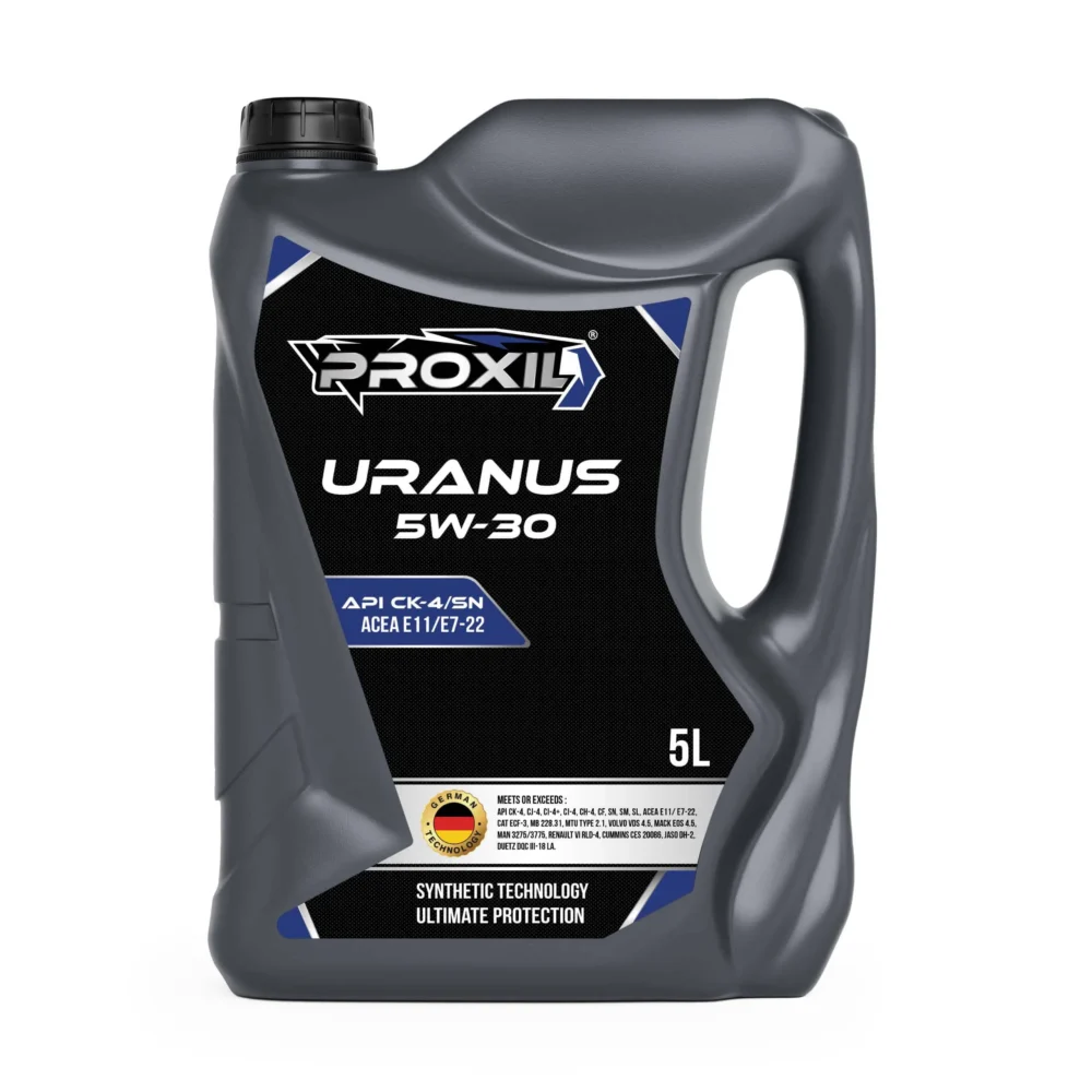 Proxil Uranus Engine Oil 5W-30 API CK-4/SN for Diesel Vehicle 5 Liter