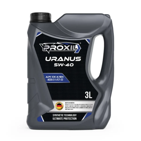 Proxil Uranus Engine Oil 5W-40 API CK-4/SN for Diesel Vehicle 3 Liter