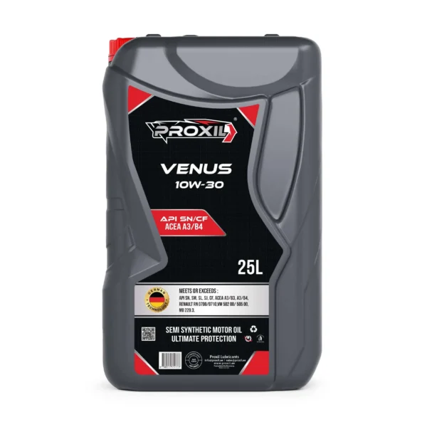 Proxil Venus Gasoline Engine Oil SAE 10W-30 SN/CF 25 Liter