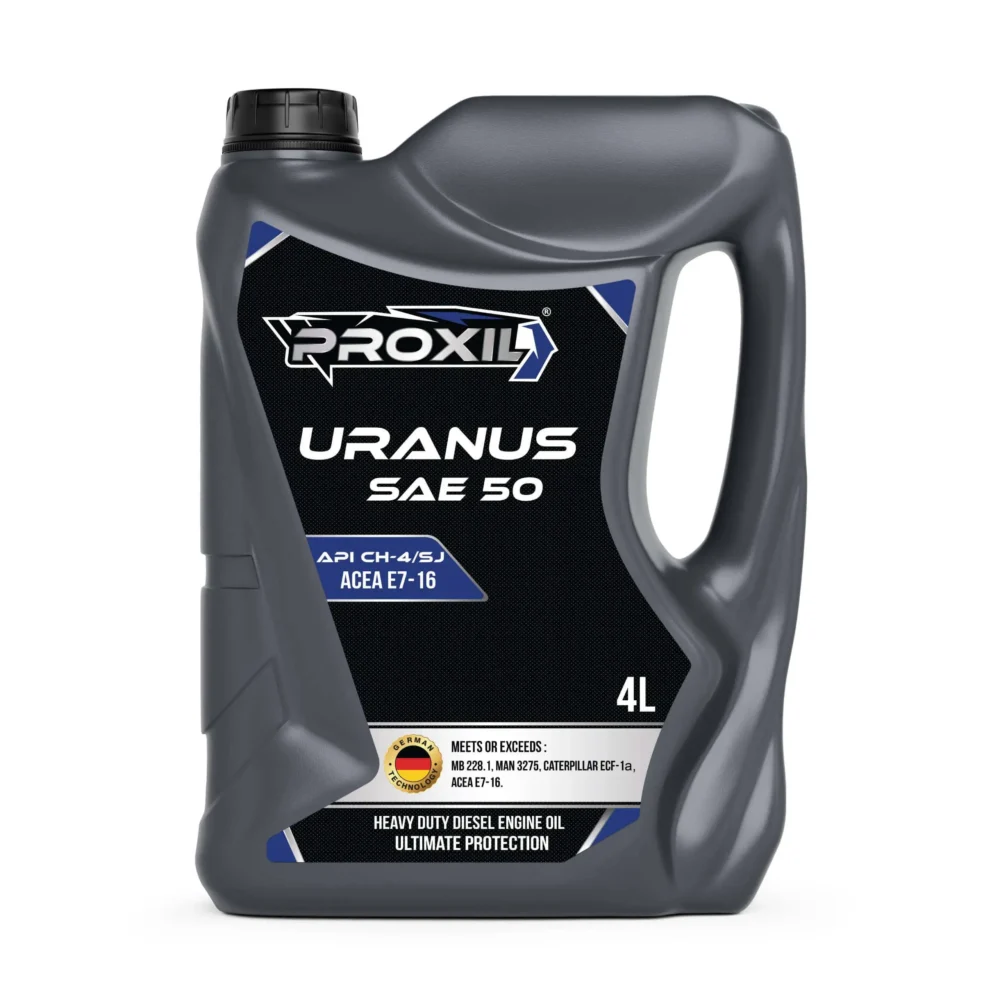 Proxil Uranus Engine Oil SAE 50 API CH-4/SJ for Diesel Vehicle 4 Liter