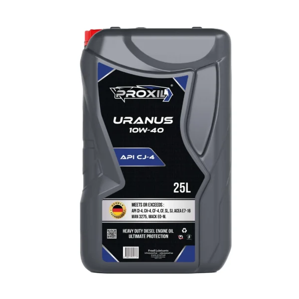 Proxil Uranus Engine Oil SAE 10W-40 CJ-4 for Diesel Vehicle 25 Liter