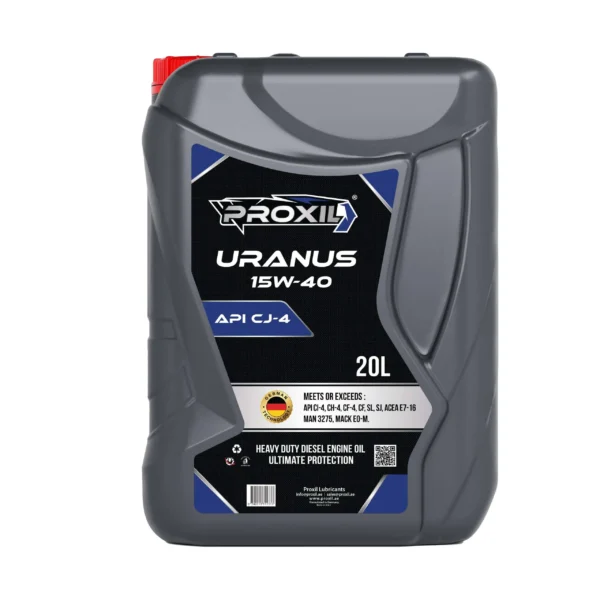 Proxil Uranus Engine Oil SAE 15W-40 CJ-4 for Diesel Vehicle 20 Liter