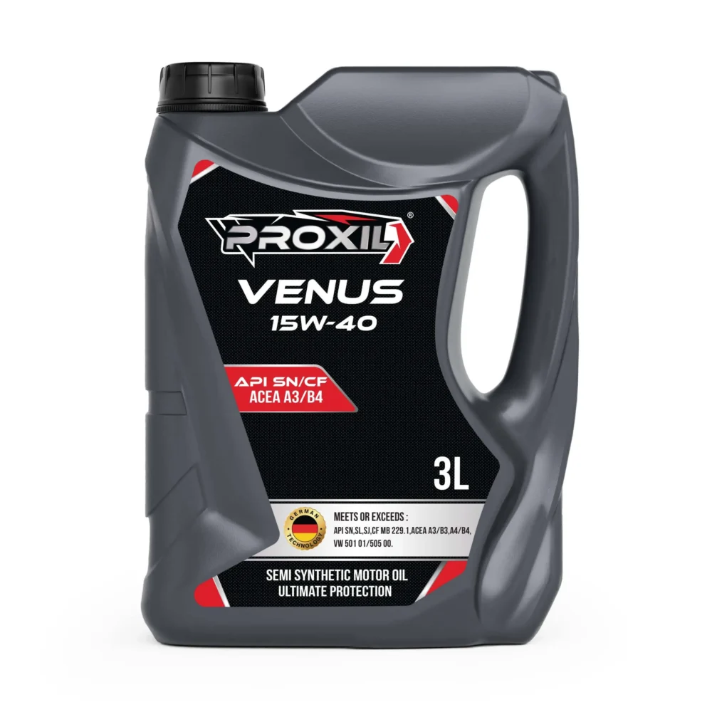 Proxil Venus Gasoline Engine Oil SAE 15W-40 SN/CF 3 Liter