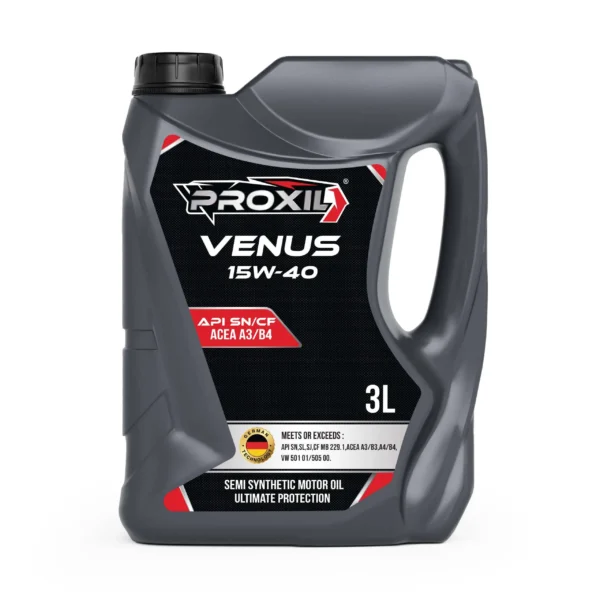 Proxil Venus Gasoline Engine Oil SAE 15W-40 SN/CF 3 Liter