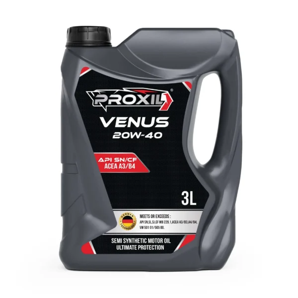 Proxil Venus Gasoline Engine Oil SAE 20W-40 SN/CF 3 Liter