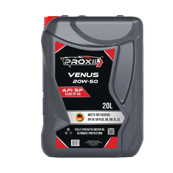 Proxil Venus Gasoline Engine Oil 20W-50 API SP 20 Liter