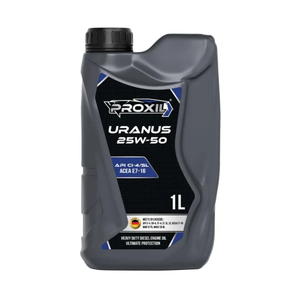 Proxil Uranus Engine Oil 25W-50 API CI-4/SL for Diesel Vehicle 1 Liter