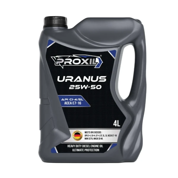 Proxil Uranus Engine Oil 25W-50 API CI-4/SL for Diesel Vehicle 4 Liter